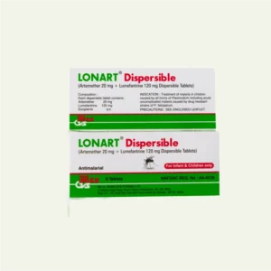 Artemether 20Mg + Lumefantrine 120Mg
